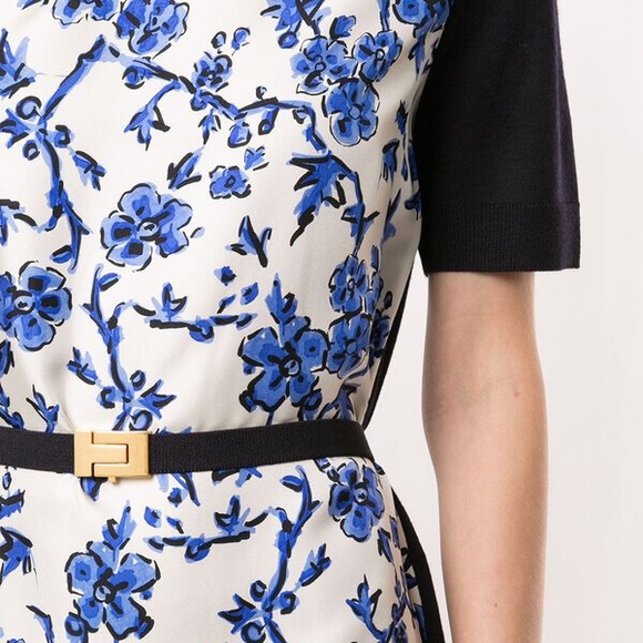 Tory Burch Greer Panelled Dress - Picture 2 of 4